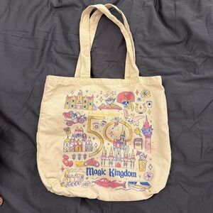 Disney Magic Kingdom 50th Anniversary Starbucks Tote